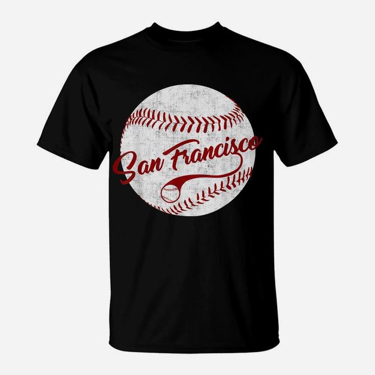 Baseball San Francisco Vintage Giant Ball, National Pastime T-Shirt