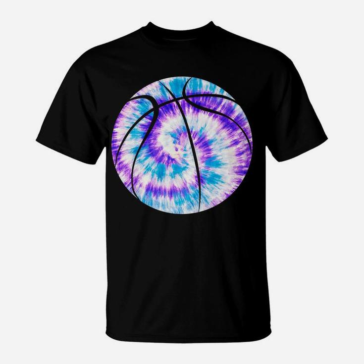 Basketball Stuff For Teen Girls Tye-Dye Blue Design Custom T-Shirt