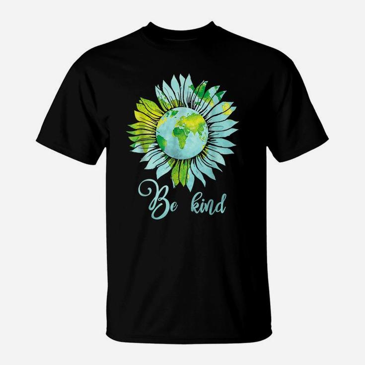 Be Kind Daisy Earth Hippie Shirt Flower Child Tee T-Shirt