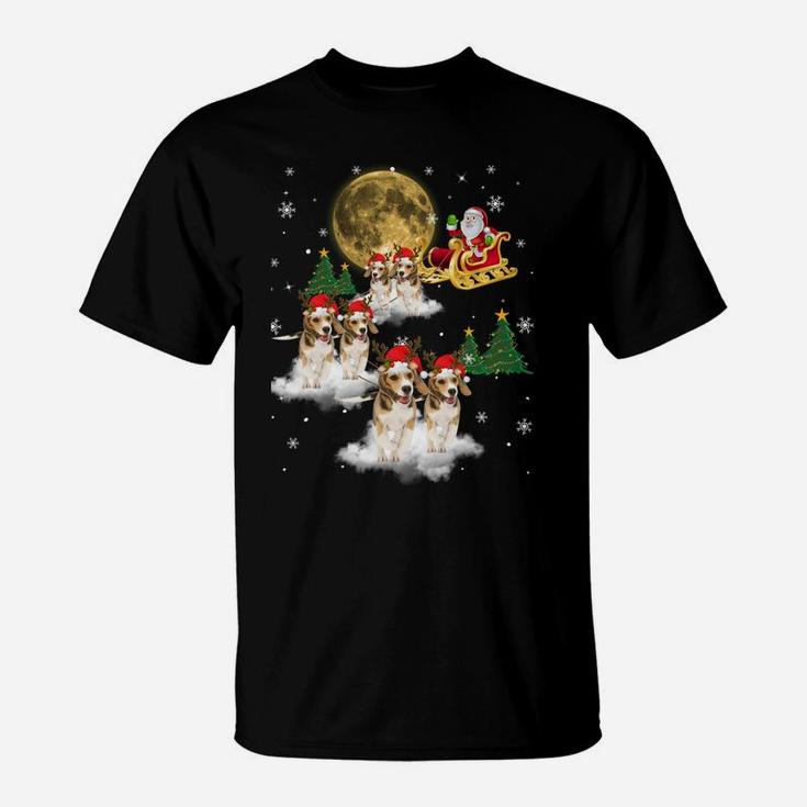 Beagle Christmas Funny Beagle Lover Gifts Xmas Pajamas Idea Sweatshirt T-Shirt