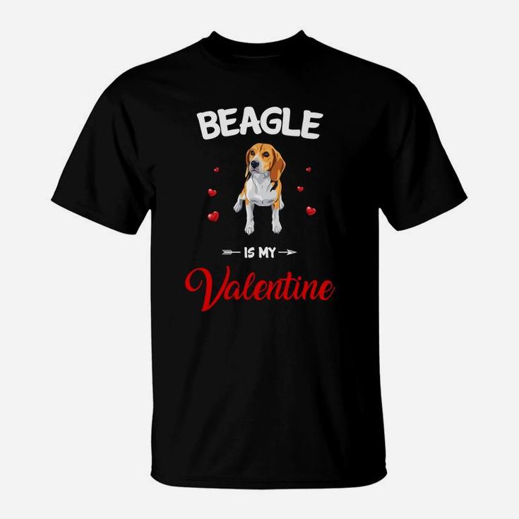 Beagle Is My Valentine Dog Breed Lovers T-Shirt