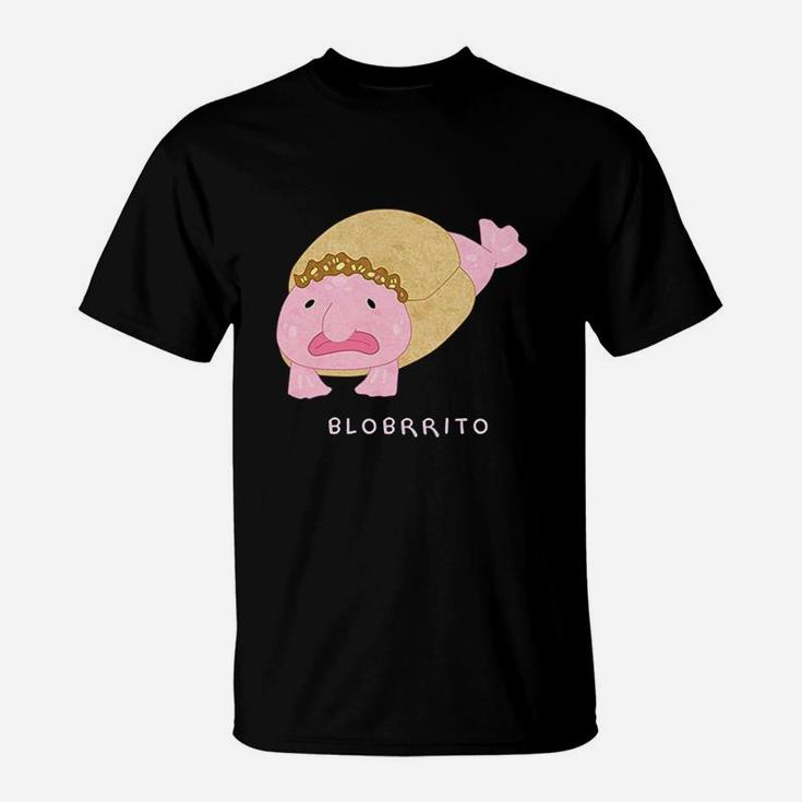 Blobritto Blobfish Burrito Pun  Funny Fish T-Shirt