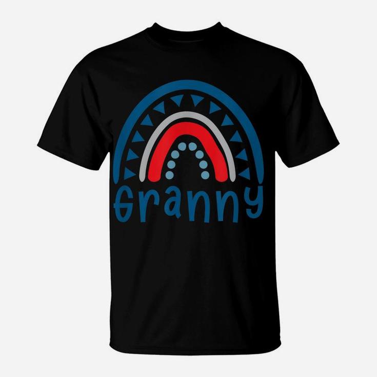 Boho Rainbow Granny Design Funny 4Th July Gift Vintage T-Shirt