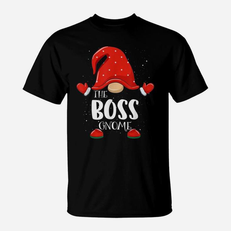 Boss Gnome Matching Family Group Christmas Pajama T-Shirt