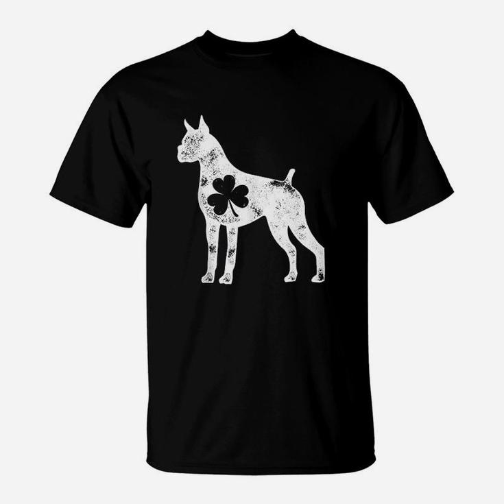 Boxer St Patricks Day Women Men Shamrock Dog Lover Gifts T-Shirt