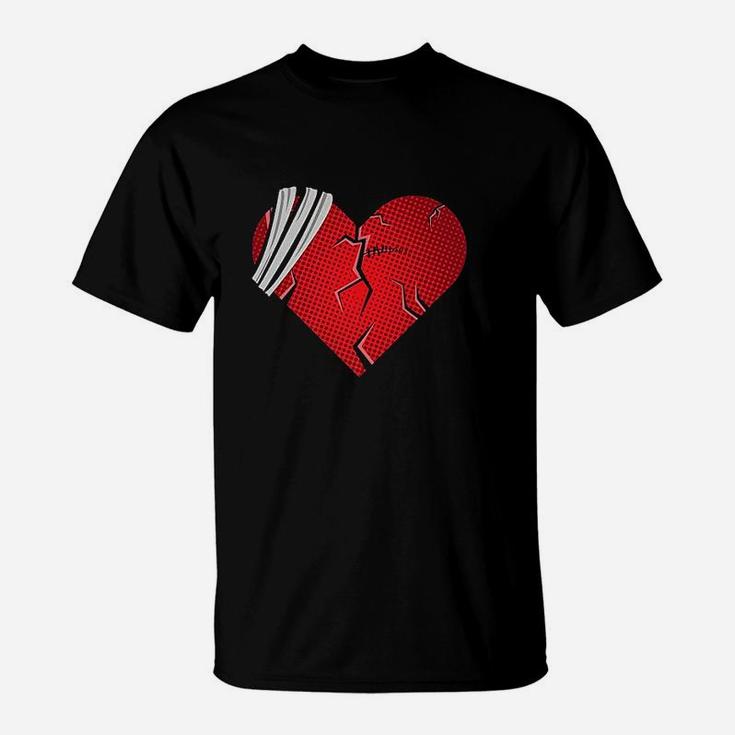 Broken Heart Love Sad Heartbroken Break Up Valentine Day T-Shirt