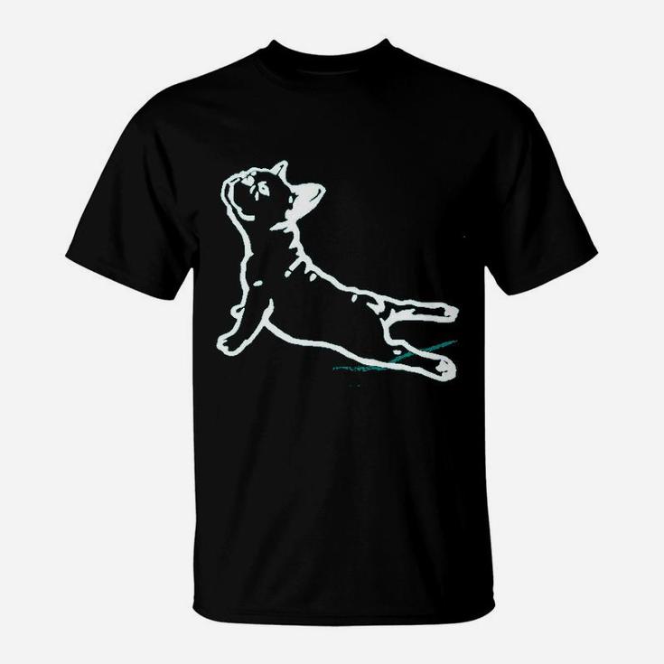 Bull Dog Funny Yoga Workout T-Shirt