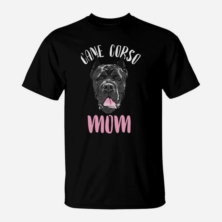 Cane Corso Mom Dog Owner Breed Puppy Lover Paw Dog Head T-Shirt