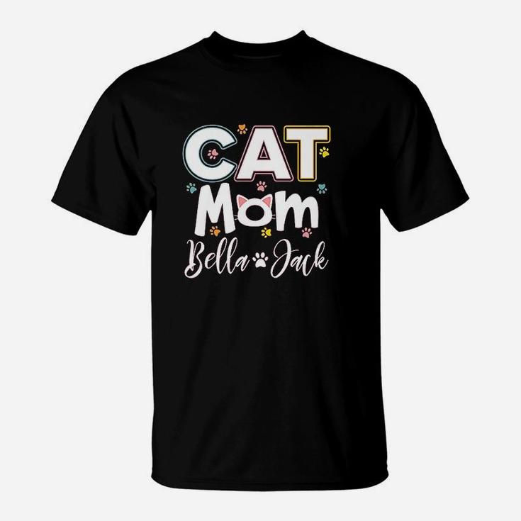 Cat Mom  Cute Cat Paw T-Shirt