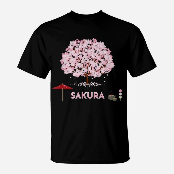 Cherry Blossom Japanese Pink Sakura Flower Tree Hanami Gift T-Shirt
