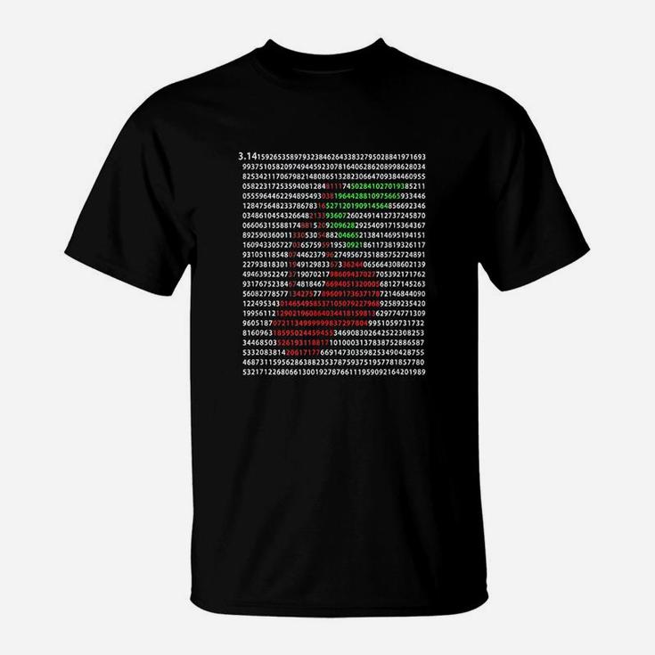 Cherry Pi Day 3 Point 14 First 1000 Digits Funny Pi Day T-Shirt