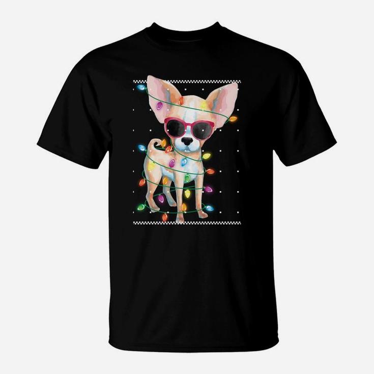 Chihuahua Christmas Ugly Sweater For Women Gift Dog Mom Sweatshirt T-Shirt