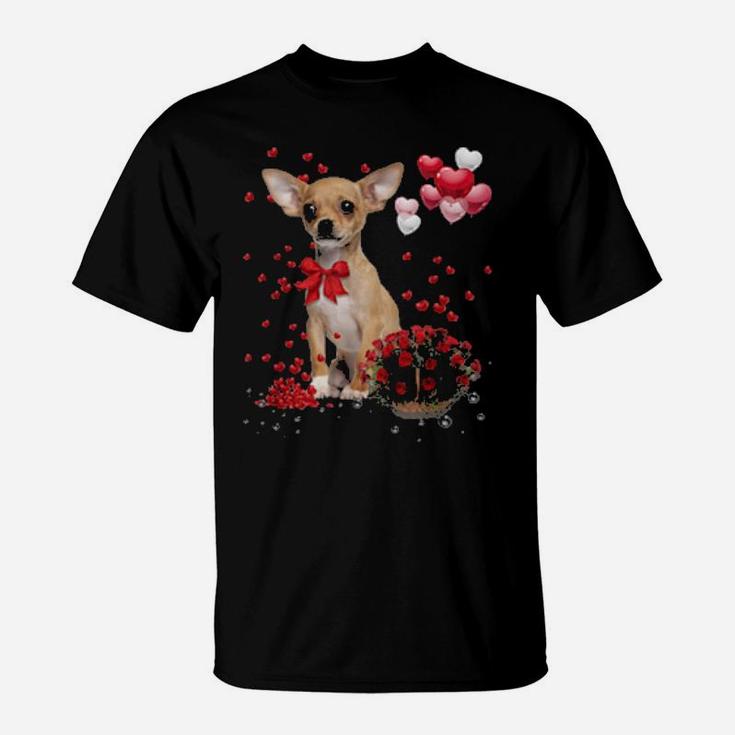 Chihuahua Valentines Day Dog Valentine T-Shirt