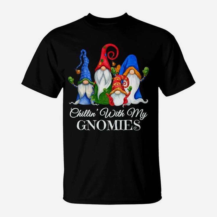 Chillin' With My Gnomies 4 Elves Dwarves Scandinavian Tomte T-Shirt