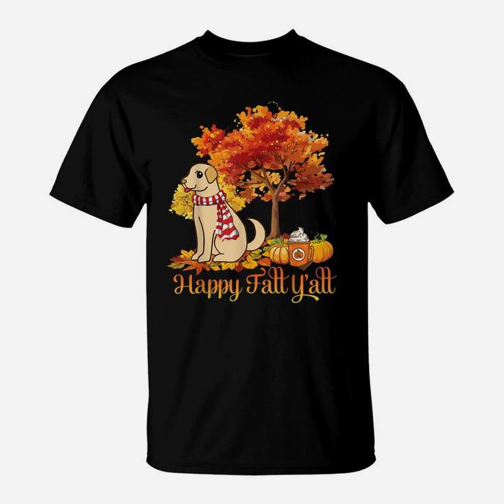 Chinook Dog Happy Fall Y'all Thanksgiving Day To Me Dad Mom T-Shirt