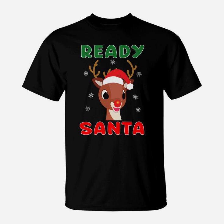Christmas Rudolph Red Nose Reindeer Kids Gift T-Shirt
