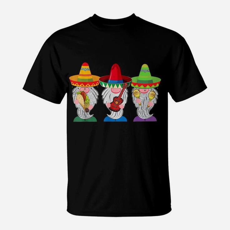 Cinco De Mayo Gnome Tacos Mexican Gift Men Women Kids T-Shirt