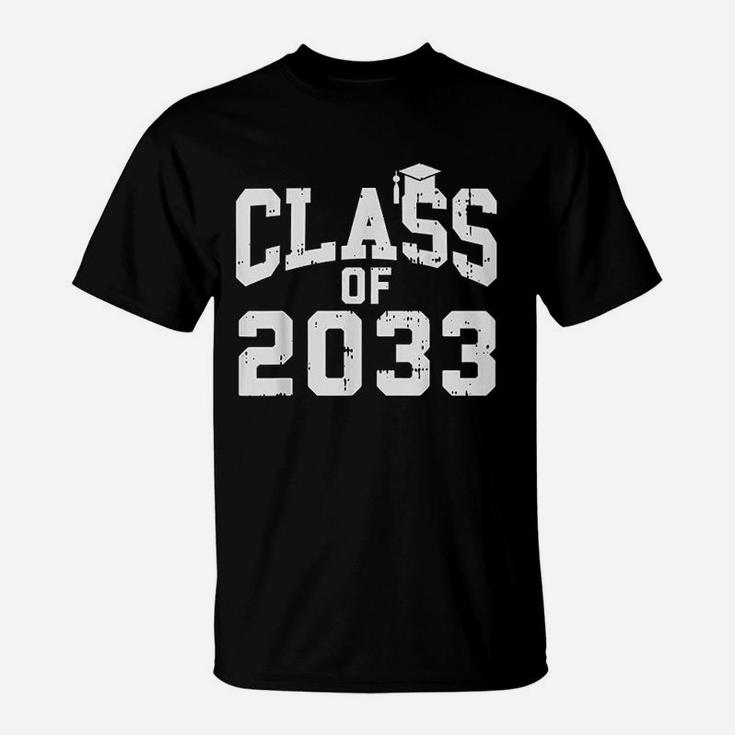Class Of 2033 Grow With Me Future Kindergarten Graduate Gift T-Shirt
