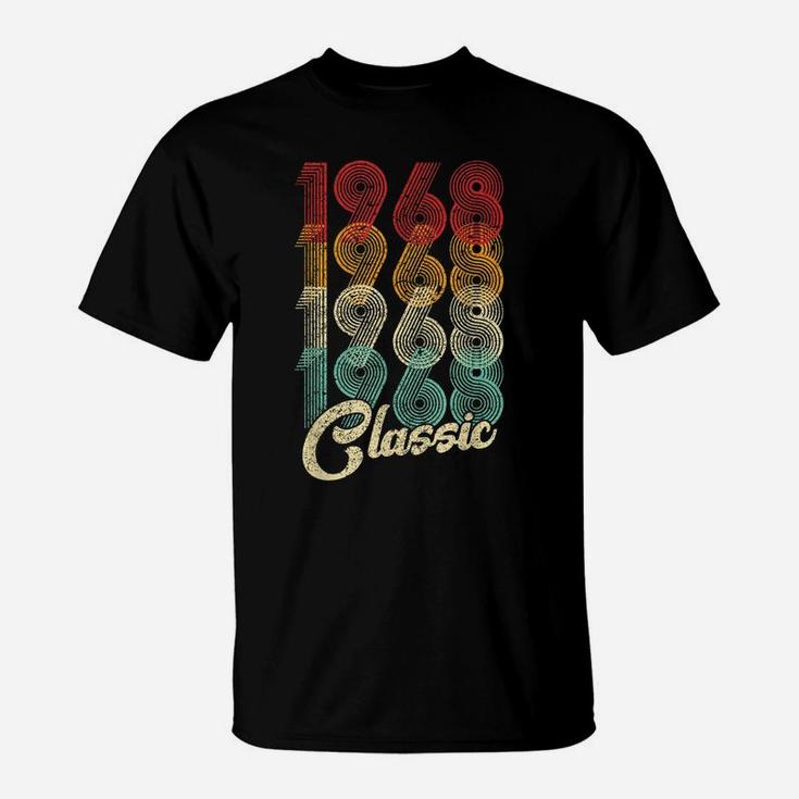 Classic 1968 Vintage 52Nd Birthday Gifts Men Women T-Shirt