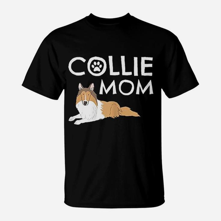 Collie Mom Cute Dog Puppy Pet Animal Lover T-Shirt