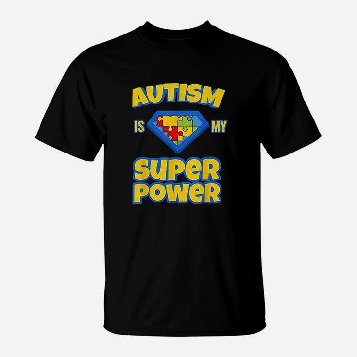 Cool Is My Superpower Autistic Kids T-Shirt