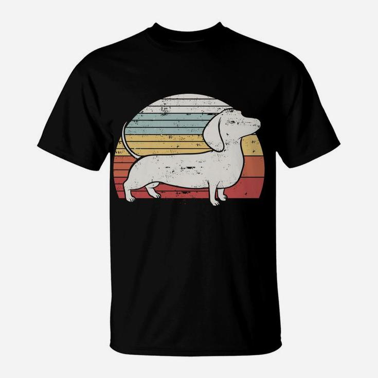 Cool Retro Dachshund Dog Gift Design Weiner Dog Fans T-Shirt