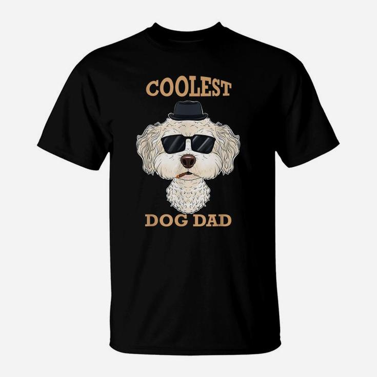 Coolest Dog Dad I Bichon Frise Dad I Bichon Frise T-Shirt