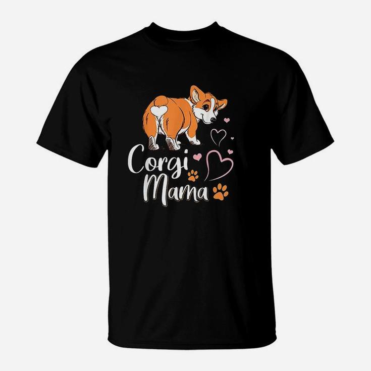Corgi Mama Funny Corgi Dog Mom T-Shirt