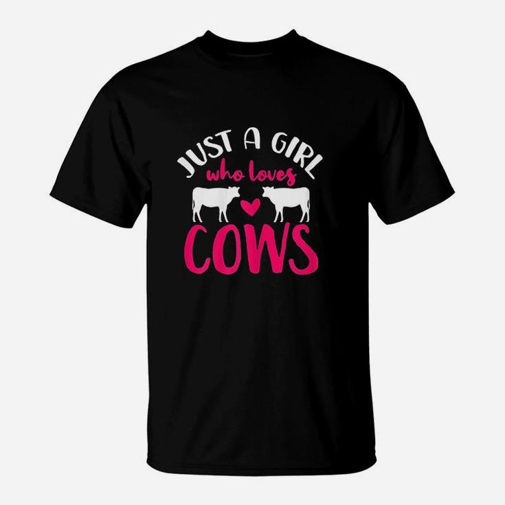 Cow Just A Girl Who Loves Cows Gift T-Shirt