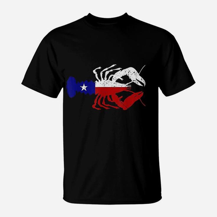 Crawfish Texas Seafood Shellfish Lone Star Southern Food T-Shirt
