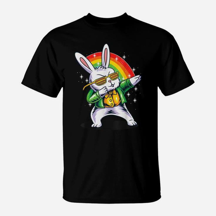 Cute Easter Bunny Dabbing Design For Boys & Girls T-Shirt
