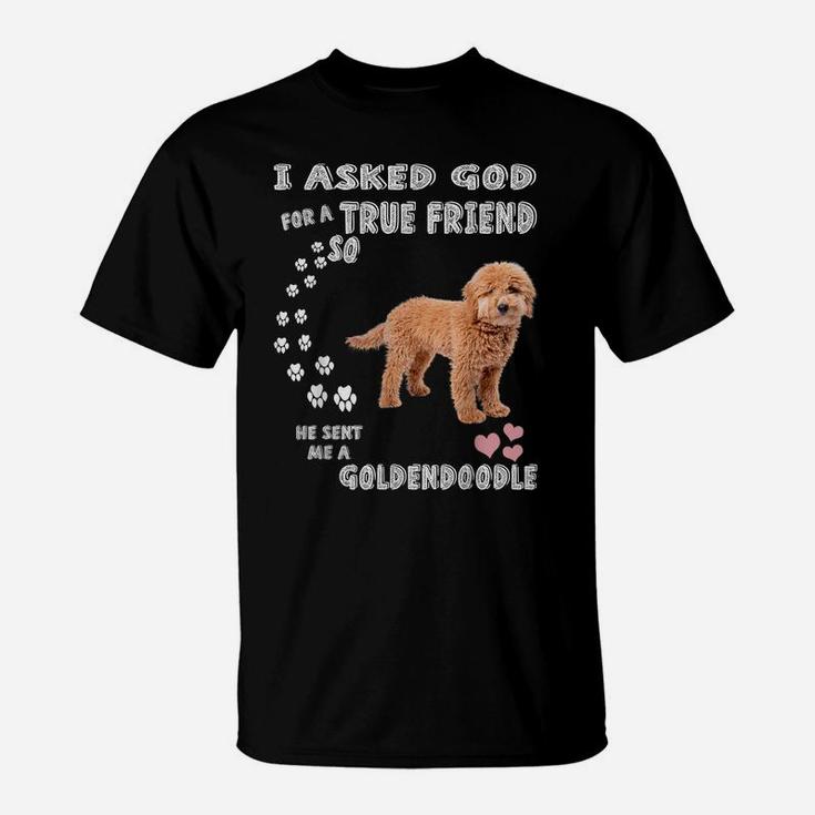 Cute Groodle Dog Mom, Doodle Dad Costume, Mini Goldendoodle T-Shirt