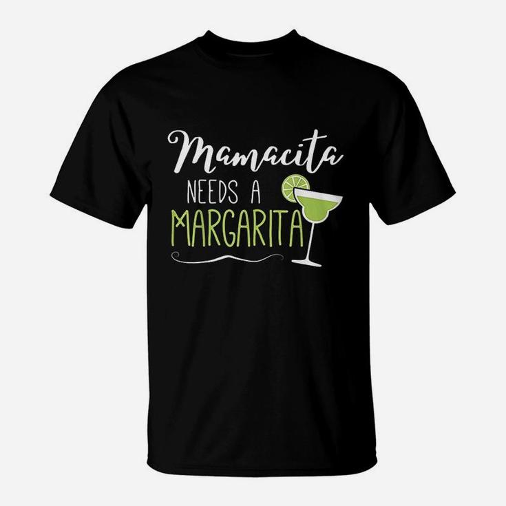 Cute Margaritas Senoritas Mamacita Needs A Margarita T-Shirt