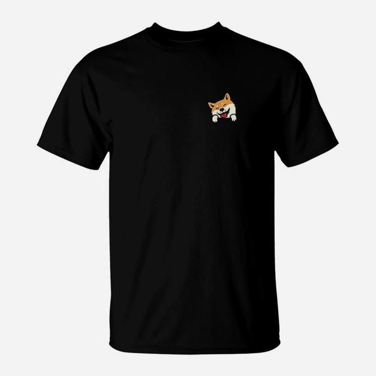 Cute Shiba Inu In Your Pocket Akita Dog Lover Owner Gift T-Shirt