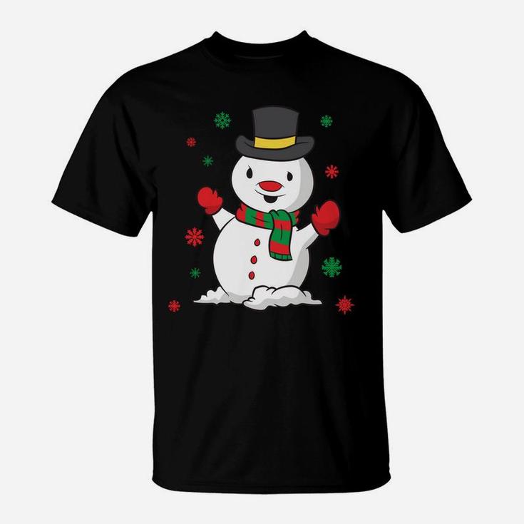 Cute Snowman Christmas Gift Xmas Snowman Christmas Sweatshirt T-Shirt