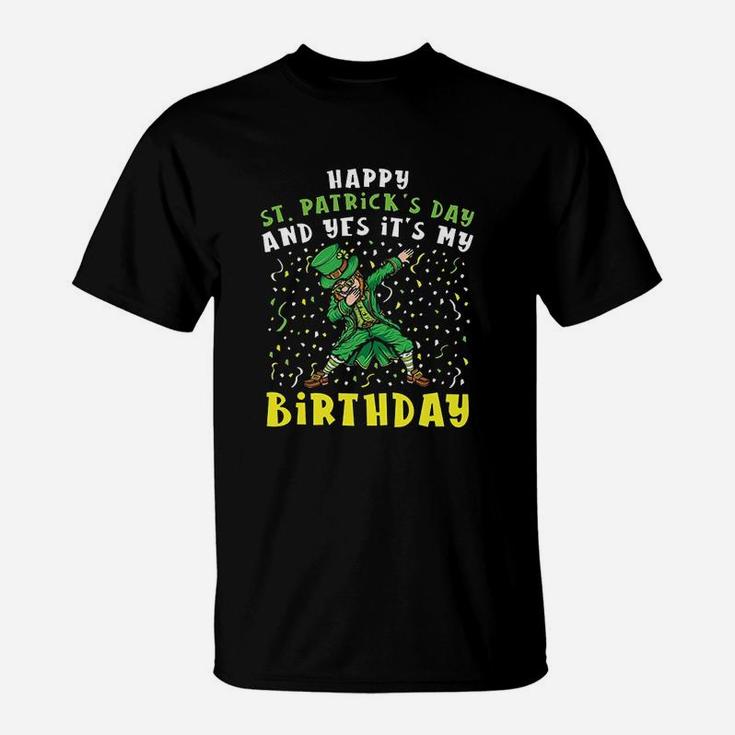 Dabbing Leprechaun Happy Saint Patricks Day Boys Birthday T-Shirt