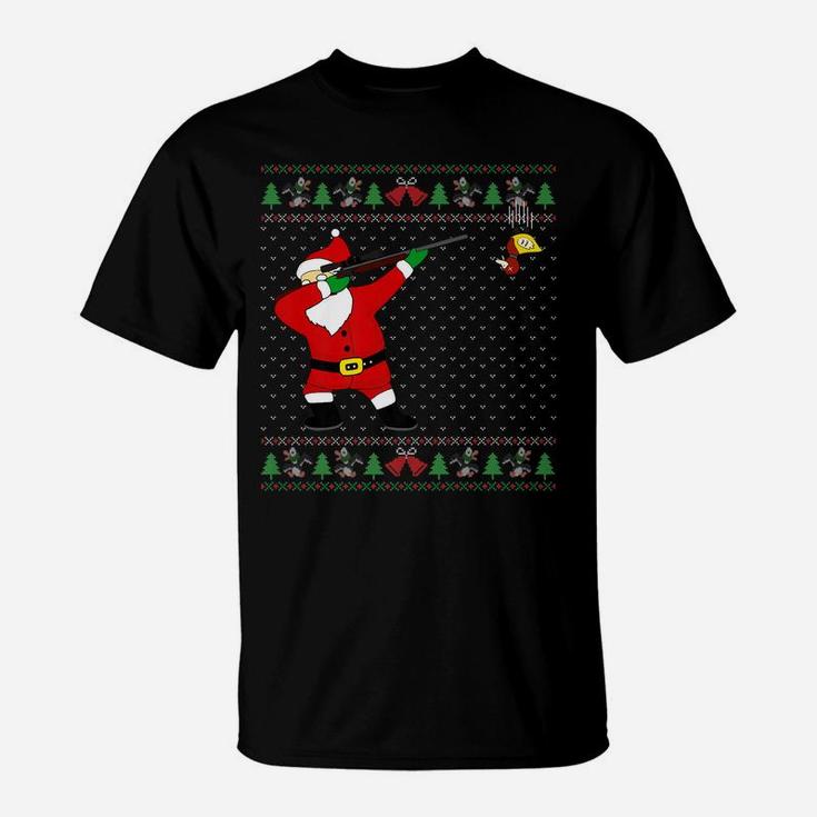 Dabbing Santa Duck Hunting Ugly Xmas Sweater Hunter Gift T-Shirt