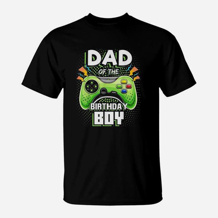 Dad Of The Birthday Boy Matching Video Gamer Birthday Party T-Shirt