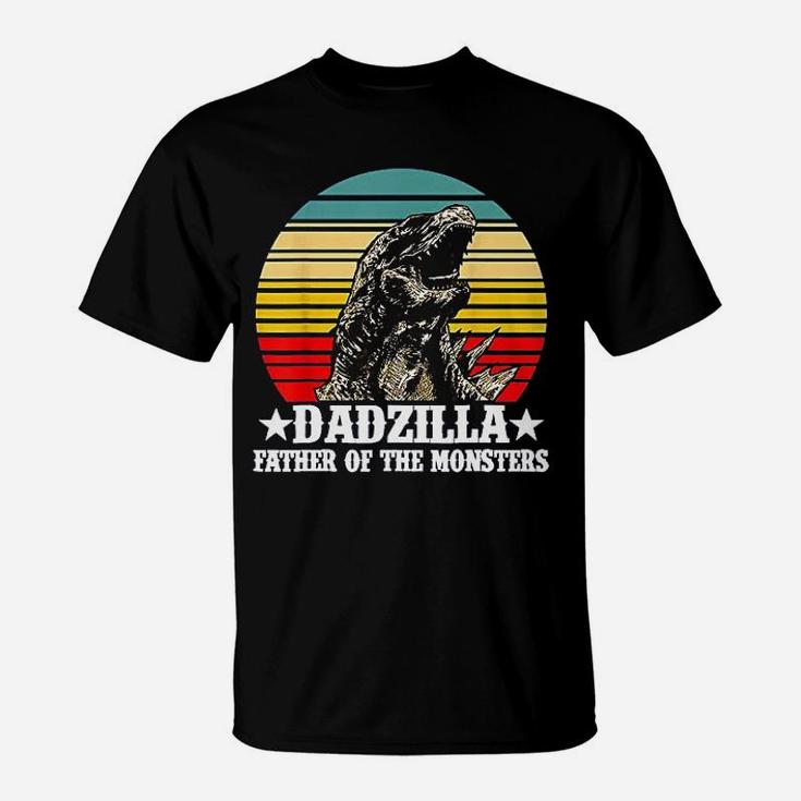 Dadzilla Father Of The Monsters Dinosaur T-Shirt