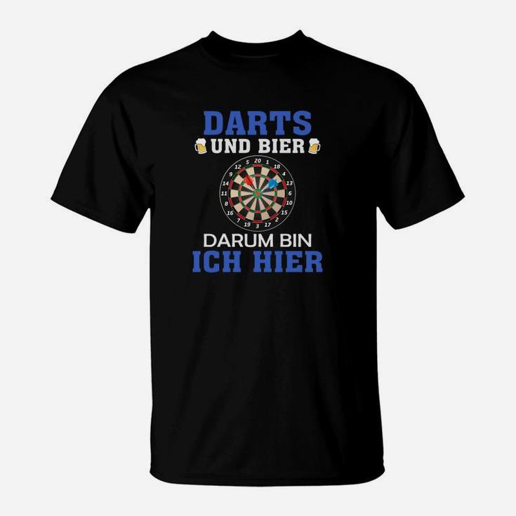 Darts und Bier Lustiges T-Shirt für Dartspieler und Bierliebhaber
