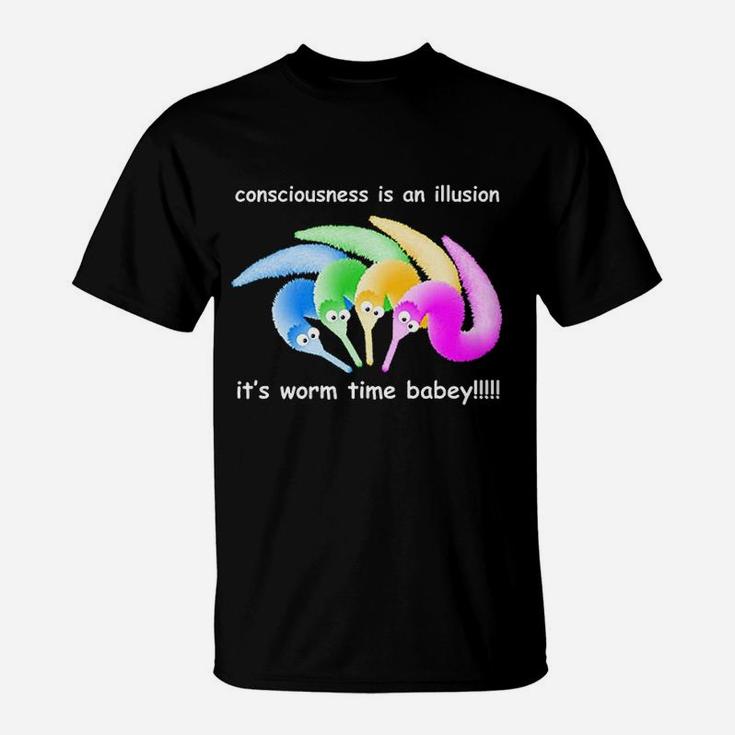 Death Is Inevitable Worm On A String Meme T-Shirt