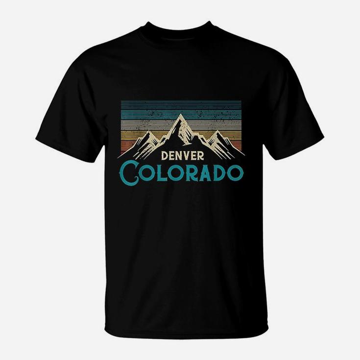 Denver Colorado Vintage Mountains Hiking Souvenir Gift T-Shirt