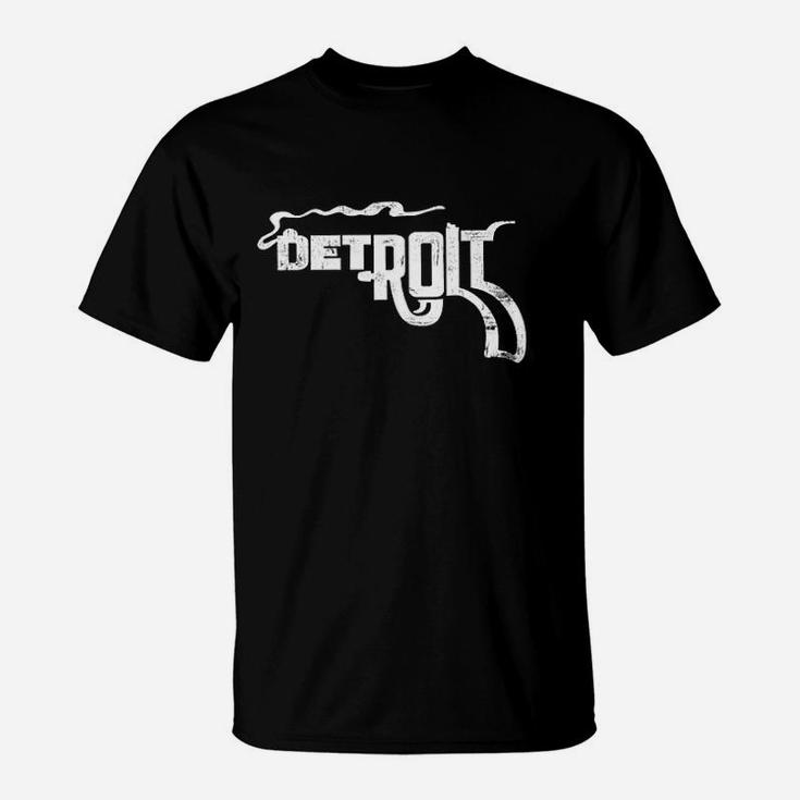 Detroit Smoking Distressed Vintage Style T-Shirt