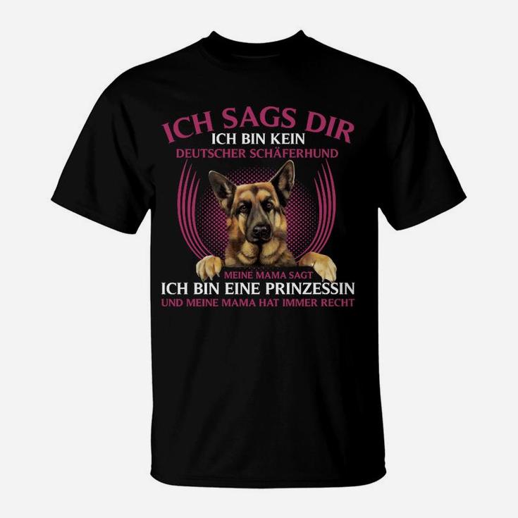 Deutscher Schäferhund Prinzessin Kinder T-Shirt