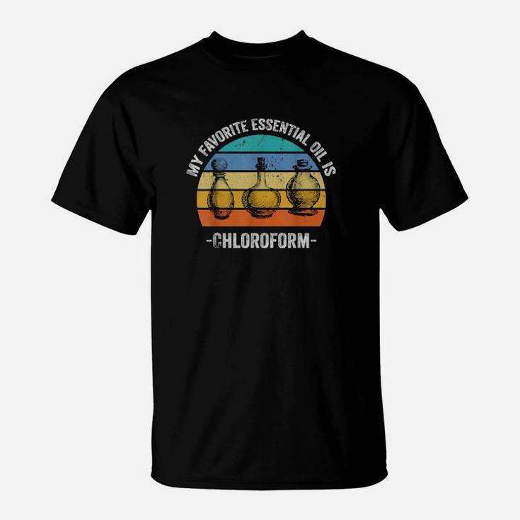Distressed Vintage Retro My Favorite Essential Oil T-Shirt