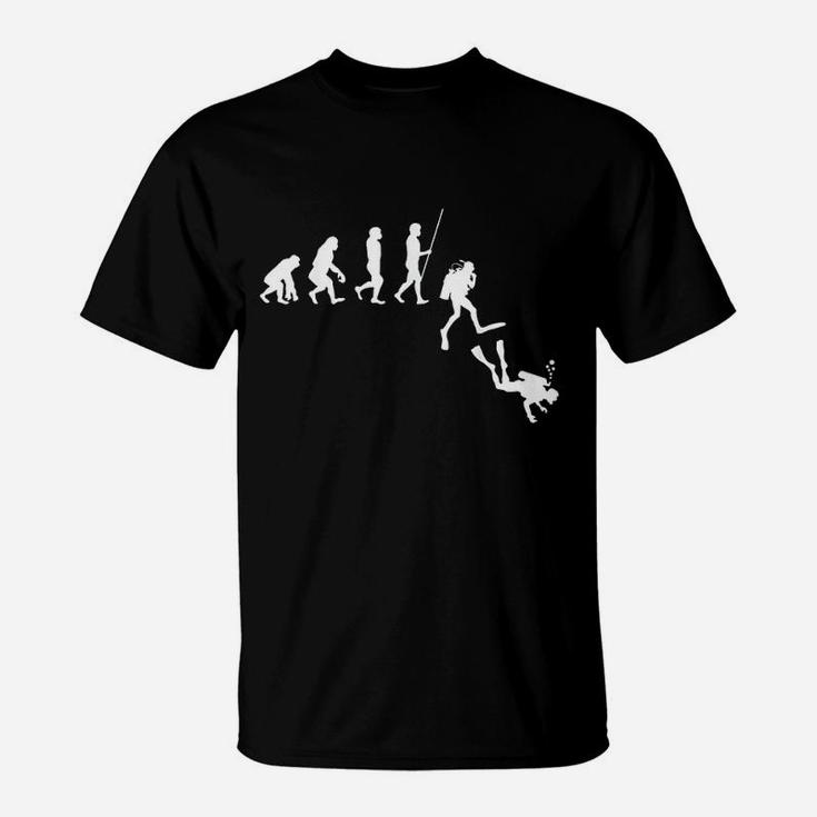 Diving Evolution Evolution Of Man T-Shirt