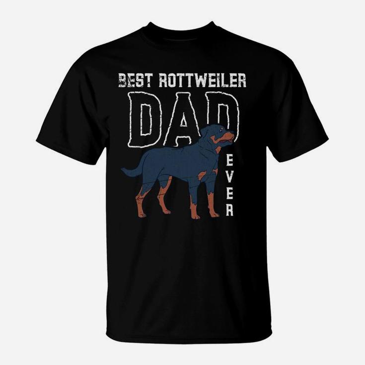 Dog Lover Rottie Dad Fathers Day Pet Animal Dad Rottweiler T-Shirt