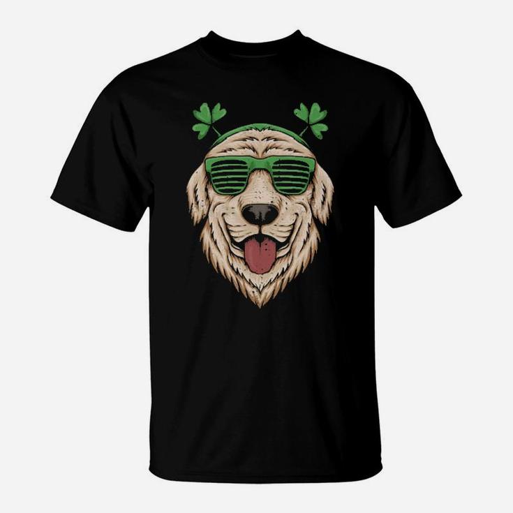 Dog Saint Patrick Day Labrador Retriever Eyeglasses St Patty T-Shirt