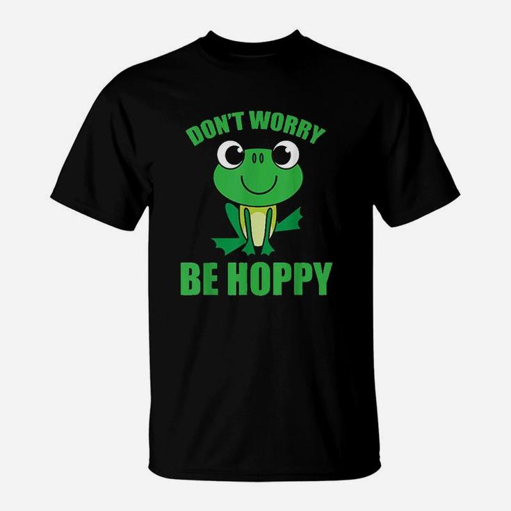 Dont Worry Be Hoppy  Cute Crazy Frog T-Shirt