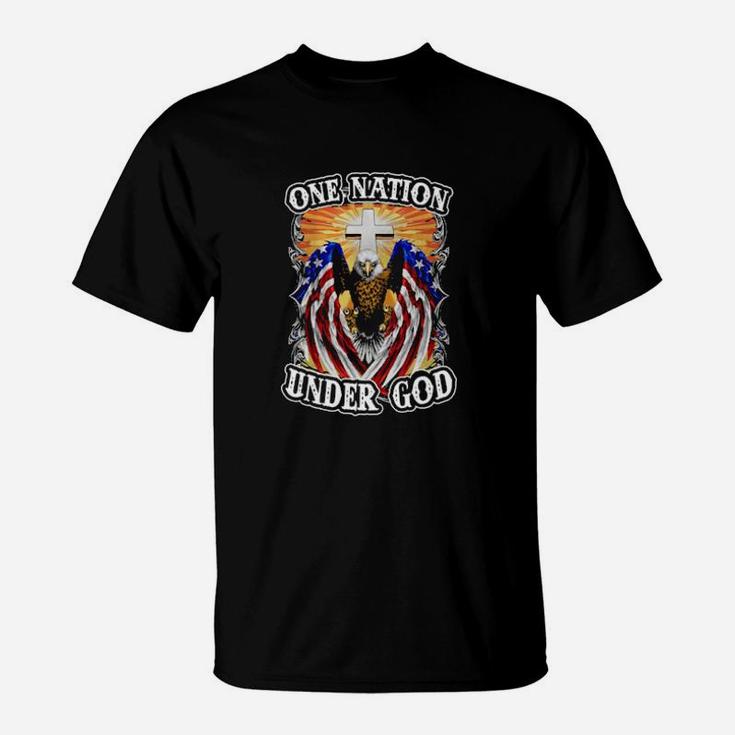 Eagles American Flag One Nation Under God T-Shirt